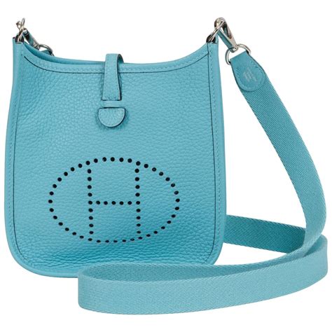 hermes mini evelyne blue|Hermes evelyne bag discontinued.